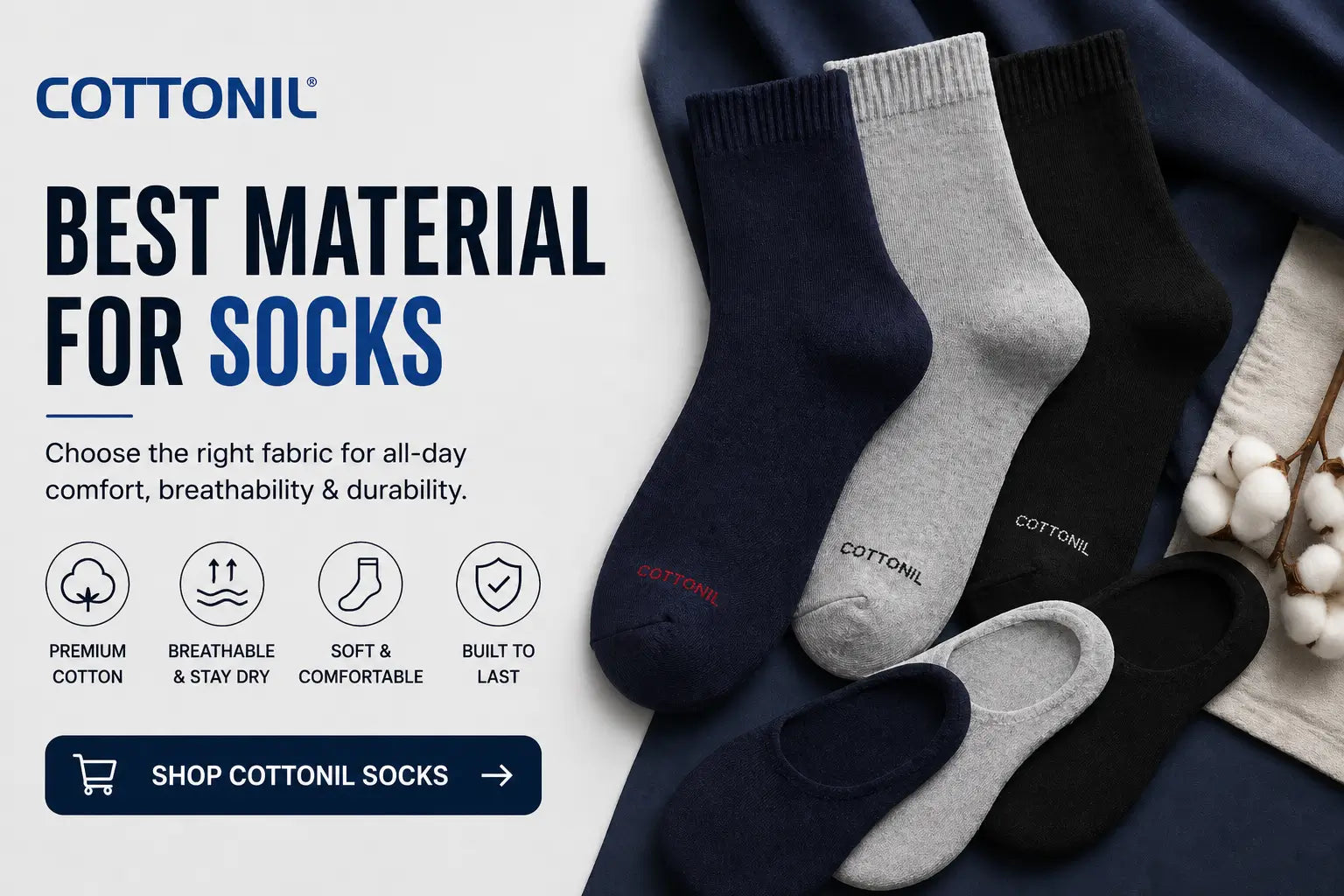 Best Material for Socks: What Actually Keeps Your Feet Comfortable