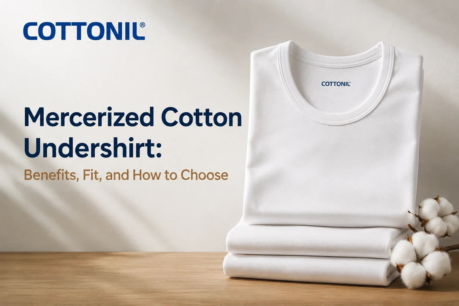 Mercerized Cotton Undershirt
