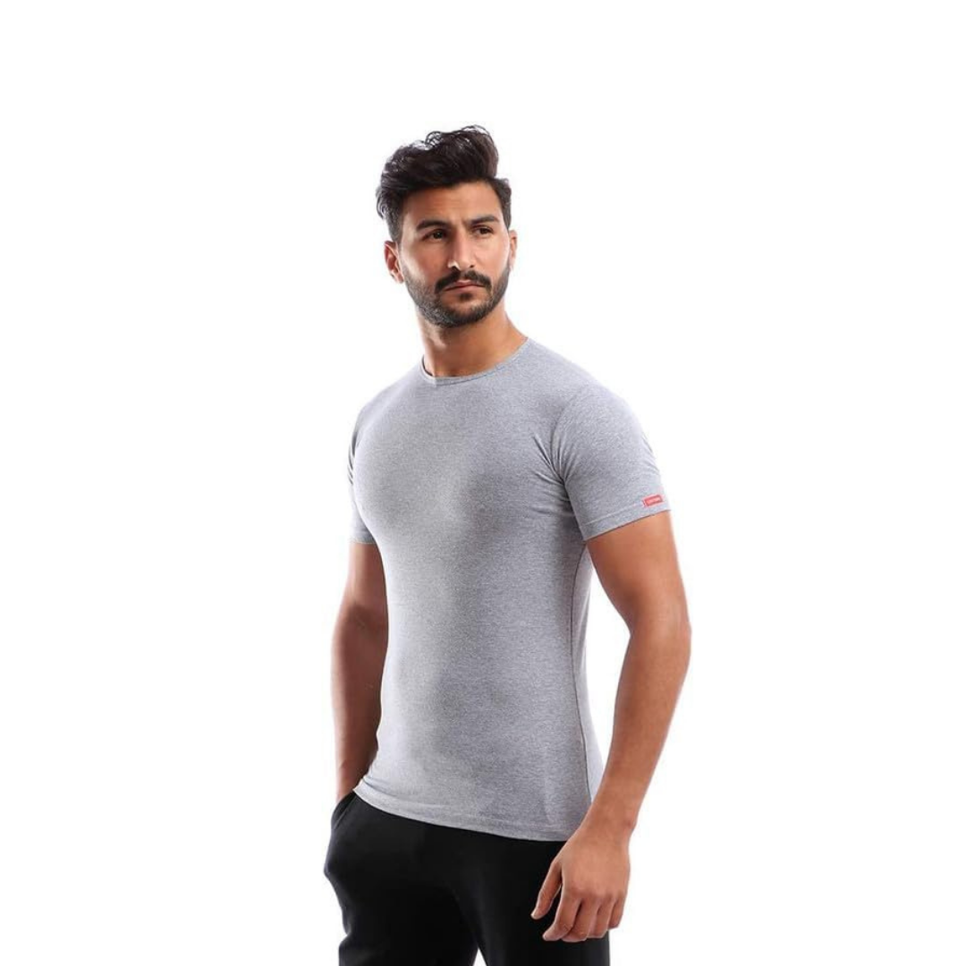 Cottonil set of 3 Stretch Under Shirt Short Sleeves O Neck - Multi Color