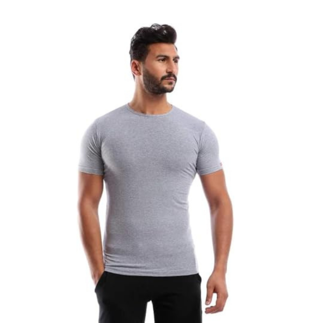 Cottonil set of 3 Stretch Under Shirt Short Sleeves O Neck - Multi Color