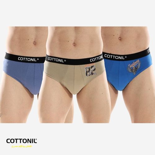 Cottonil set of 3 Relax Brief - Multi Color