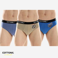 Cottonil set of 3 Relax Brief - Multi Color