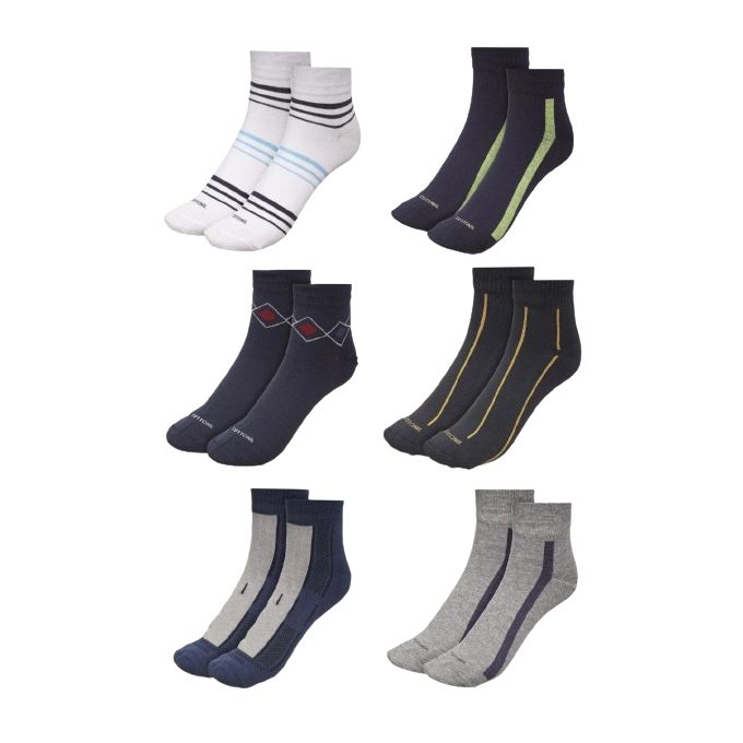 Cottonil set of 6  Feet socket  - Multi color