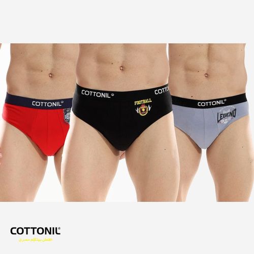 Cottonil set of 3 Relax Brief - Multi Color