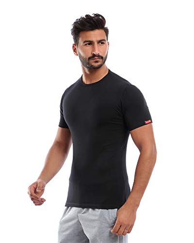 Cottonil set of 3 Stretch Under Shirt Short Sleeves O Neck - Multi Color