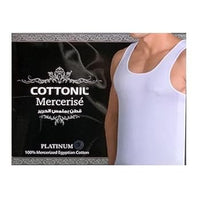 Cottonil set of 3 Mercerise Under Shirt Sleevless - White