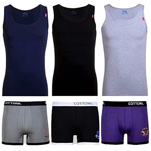 Cottonil set of 3 Relax Underwear Set - Multi Color