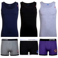 Cottonil set of 3 Relax Underwear Set - Multi Color