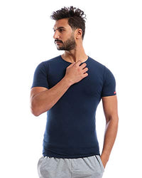 Cottonil set of 3 Stretch Under Shirt Short Sleeves O Neck - Multi Color