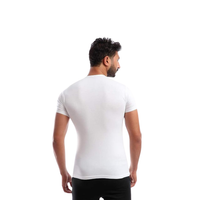 Cottonil set of 3 Combed Under Shirt Short Sleeves V Neck - White