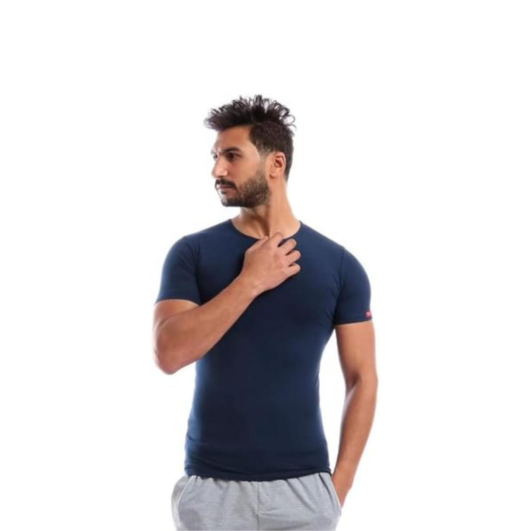 Cottonil set of 3 Stretch Under Shirt Short Sleeves O Neck - Multi Color