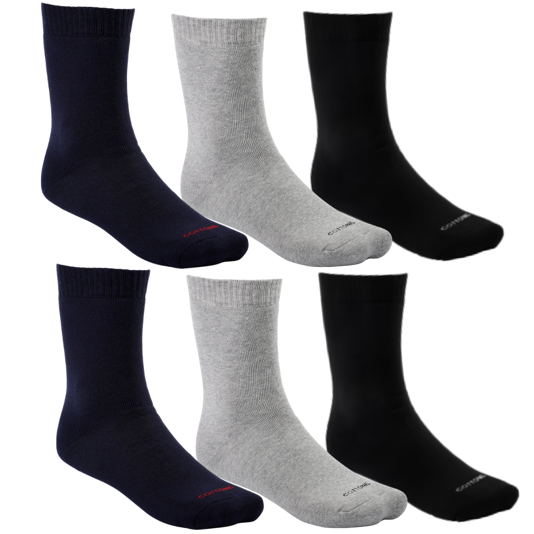 Cottonil set of 3   towel Sports socks - Multi color