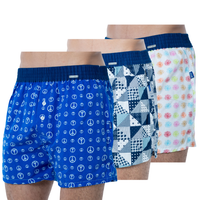 Cottonil set of 3 boxer woven - Multi Color