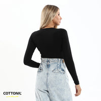 Cottonil set of 2 No neck top cotto vega - Multi Color