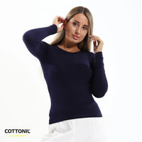 Cottonil set of 2 No neck top cotto vega - Multi Color