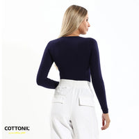 Cottonil set of 2 No neck top cotto vega - Multi Color