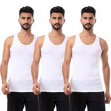 Cottonil set of 6 Stretch Under Shirt Sleevless - White