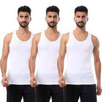 Cottonil set of 6 Stretch Under Shirt Sleevless - White